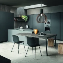 Anthracite & Titanium Grey Corner Kitchen with Cannetè Gris Counter - Image 5