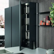 Anthracite & Titanium Grey Corner Kitchen with Cannetè Gris Counter - Image 3
