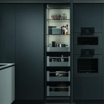 Anthracite & Titanium Grey Corner Kitchen with Cannetè Gris Counter - Image 2