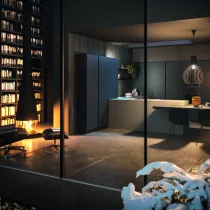 Anthracite & Titanium Grey Corner Kitchen with Cannetè Gris Counter - Image 7