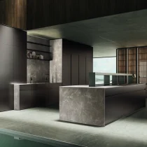Rigato Metal Bronzo Kitchen with Telayo Display & Modular Isola - Image 8