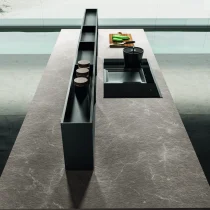 Rigato Metal Bronzo Kitchen with Telayo Display & Modular Isola - Image 6