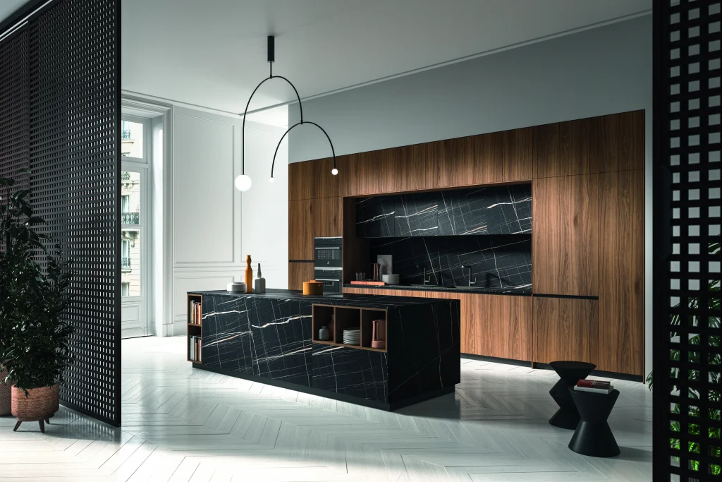 Luxury Canaletto Walnut Kitchen by Astra Cucine | Arch Interiors