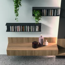Natural Elm & Fenix Nero Kitchen with Magnetolab Wall System - Image 8
