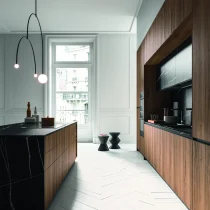HPL Sahara Finish and Dark Walnut Cabinets - Image 10