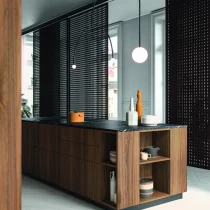 HPL Sahara Finish and Dark Walnut Cabinets - Image 5