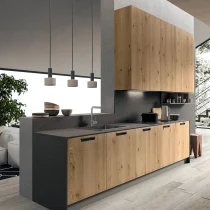 BRIO Kitchen in Knotted Oak with Jamir HPL and SLIVER Anti-Condensation Hood - Image 10