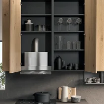 BRIO Kitchen in Knotted Oak with Jamir HPL and SLIVER Anti-Condensation Hood - Image 9