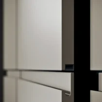 LINE Island Kitchen in Ottawa & Metal Grey with Integrated Bookcase - Image 3