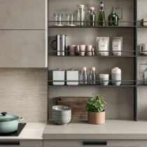 Old Line Kitchen in Terranova Lacquer with Travertino Worktop & Modular Pantries - Image 6