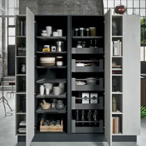 Industrial Concrete & Wild Wood Kitchen with Island - Image 7