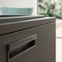Atelier Modern Warmth Kitchen in Matte Bronze & Knotted Wood - Image 11
