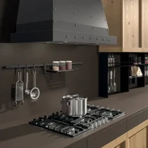 Atelier Modern Warmth Kitchen in Matte Bronze & Knotted Wood - Image 8