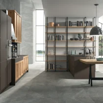 Atelier Modern Warmth Kitchen in Matte Bronze & Knotted Wood - Image 9