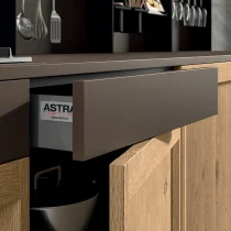 Atelier Modern Warmth Kitchen in Matte Bronze & Knotted Wood - Image 5